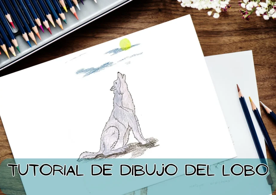 lobo para dibujar a lapiz facil