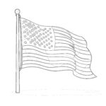 American Flag Coloring Page