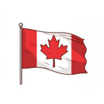 Canada Flag Coloring Page 2