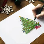 christmas tree drawing