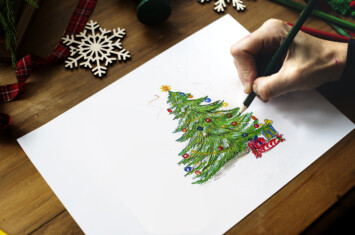 Christmas Tree Drawing: Step-by-Step Tutorial