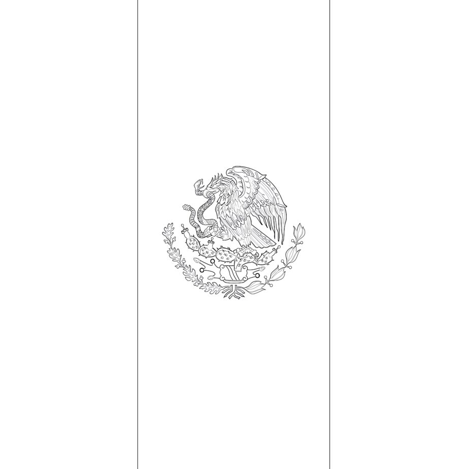 Mexican Flag Coloring Page