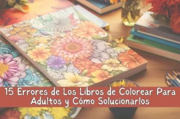 15 Errores de Los Libros de Colorear Para Adultos y Cómo Solucionarlos: Ideas Exclusivas de Mimi Panda