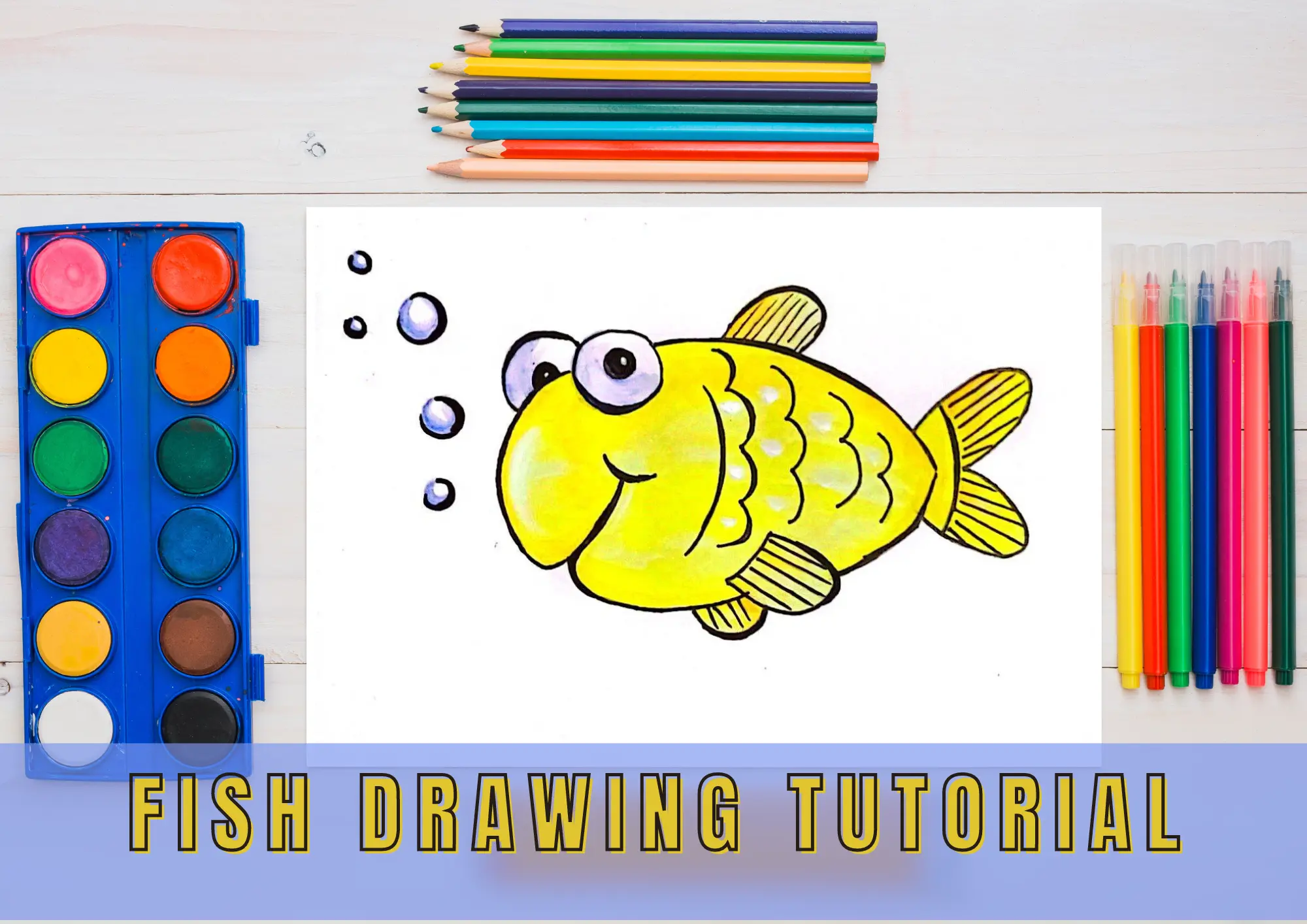 How to Draw a Fish for Kids