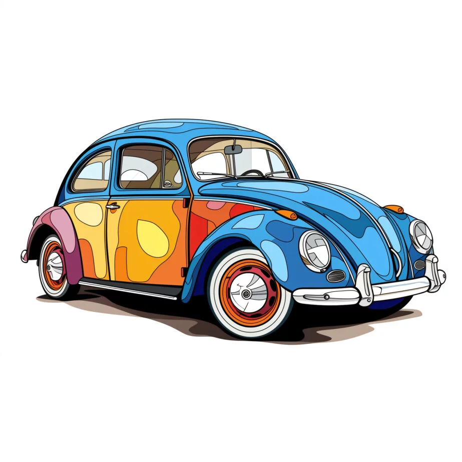 adult car coloring page 2
