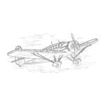 aircraft coloring page