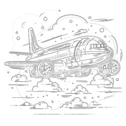 Airplane Coloring Pages Free - Printable Coloring page