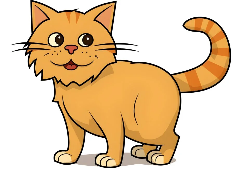 Coole Katze Ausmalbild Seite 2