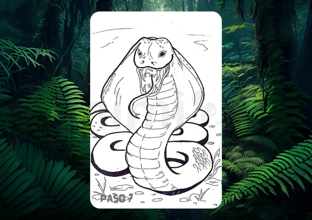 Cómo Dibujar Una Serpiente Paso 7