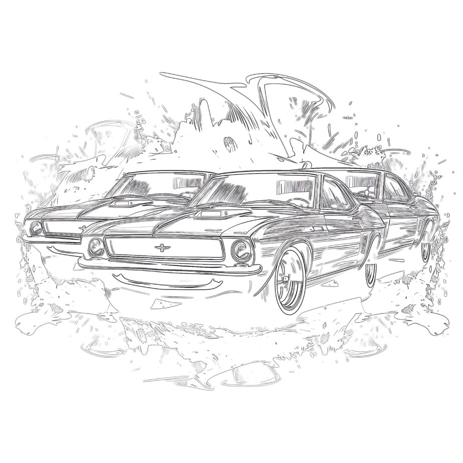 cool cars coloring page