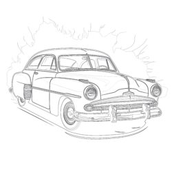Automobile - Printable Coloring page