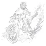 dirt bike coloring