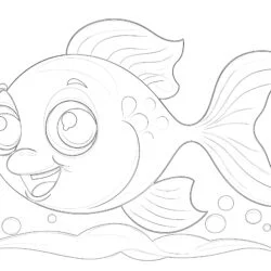 Fish - Printable Coloring page