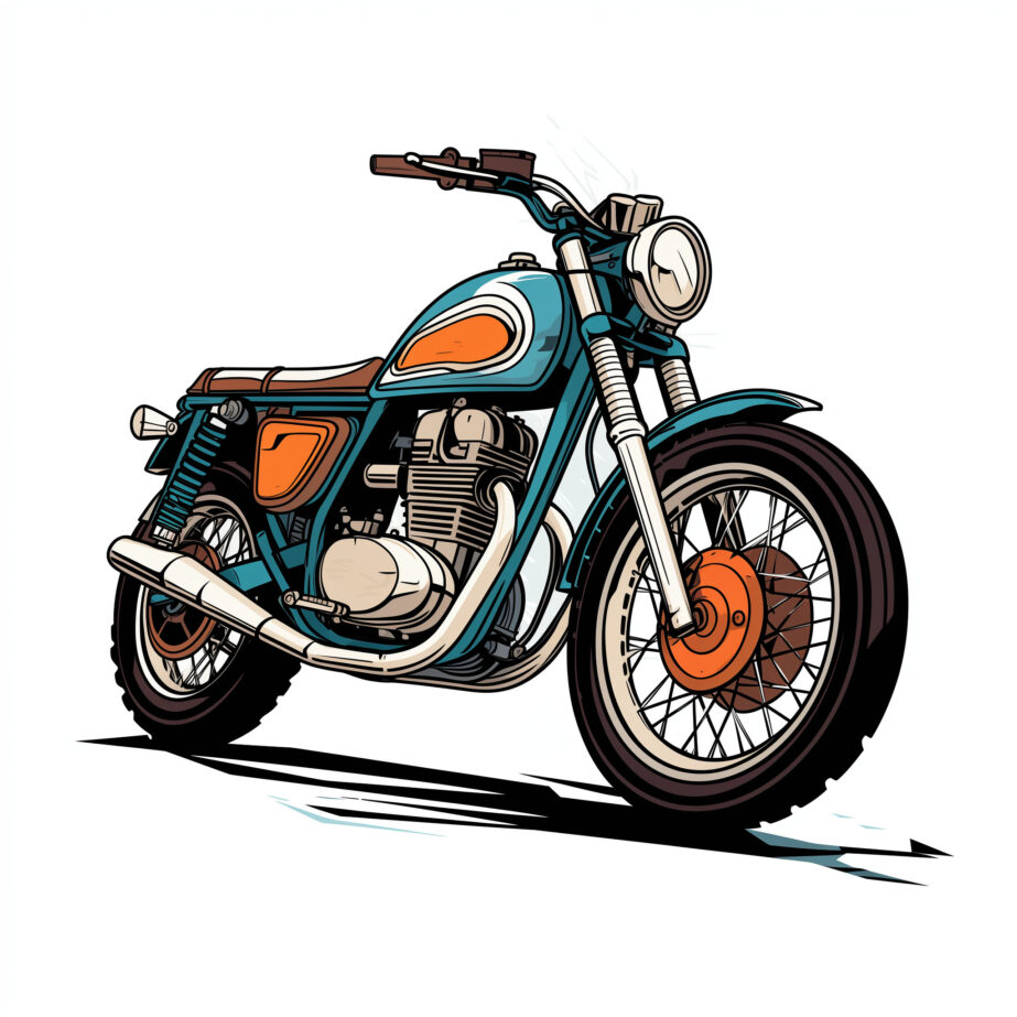 free coloring page motorcycles 2Original image