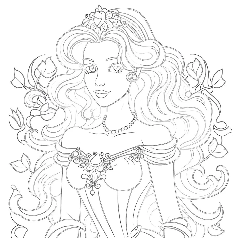 Free Princess Coloring Pages
