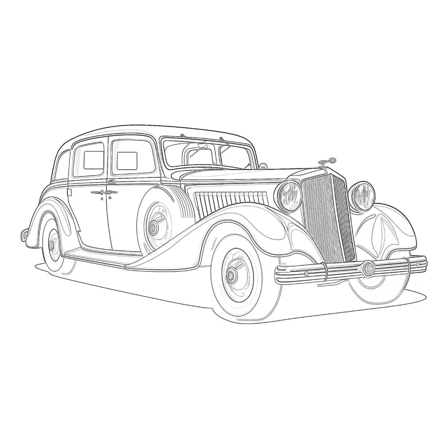 car coloring pages for free