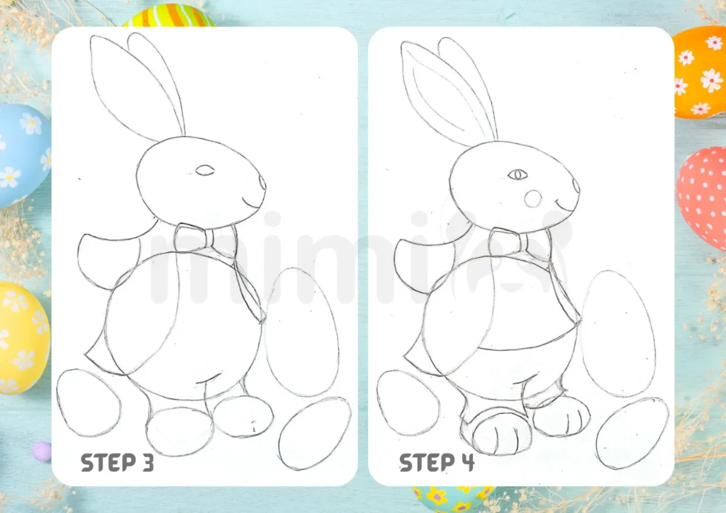 How to Draw a Bunny Step 3 4