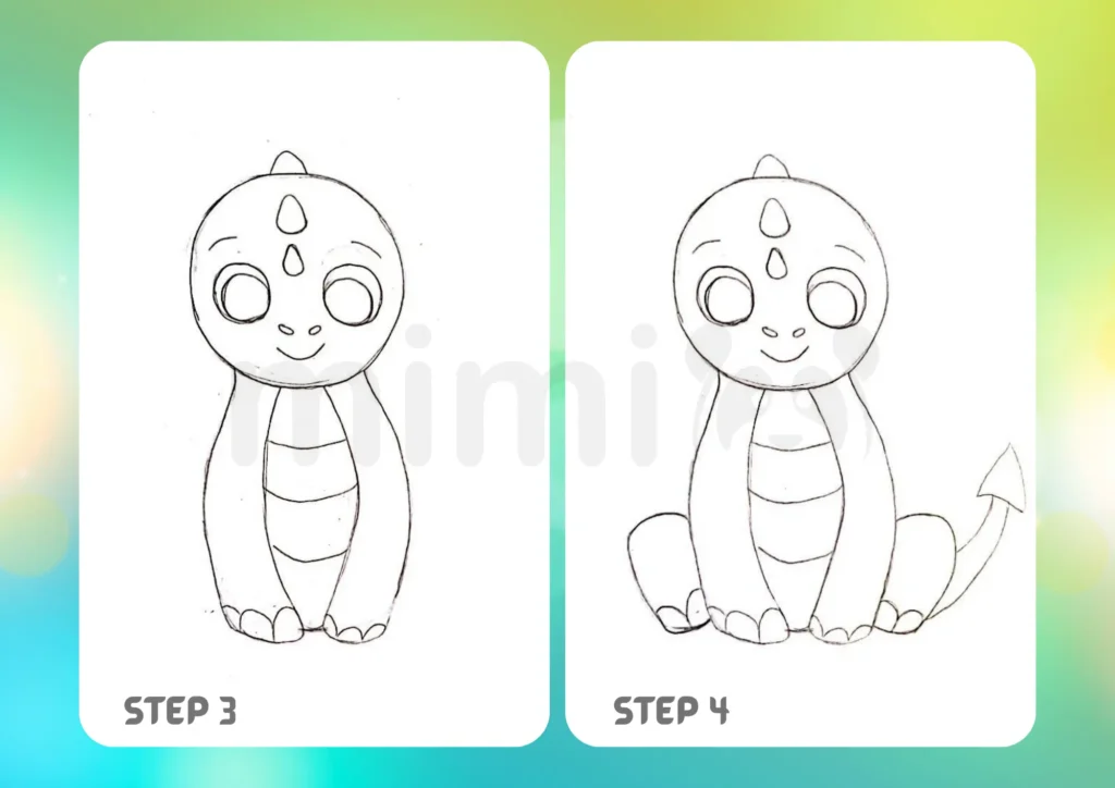 How to Draw a Dragon Step 3 4