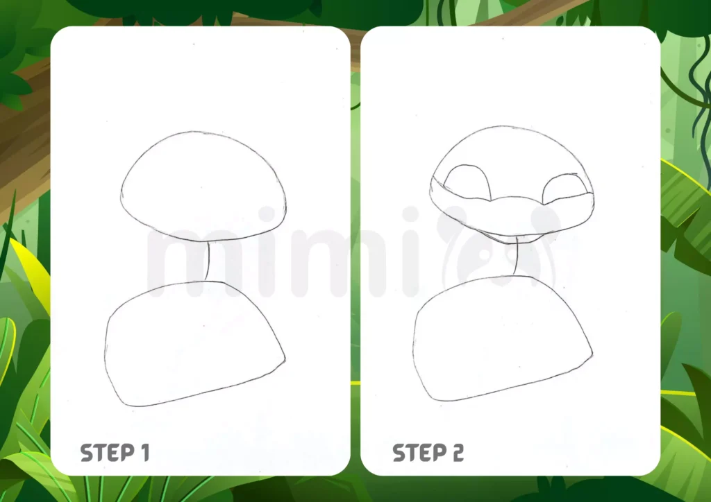 How To Draw a Rattlesnake Step 1 2