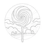 Lollipop Coloring Page