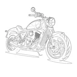 Moto - Printable Coloring page