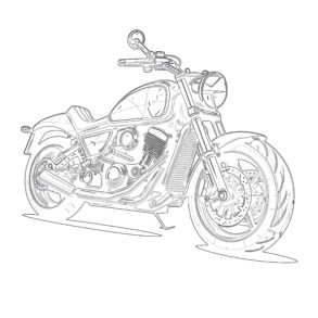 moto coloring page