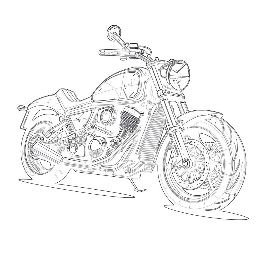moto coloring page