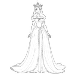Princess - Printable Coloring page