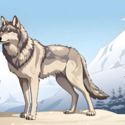 Der Wolf Ausmalbild Seite - Ursprüngliches Bild