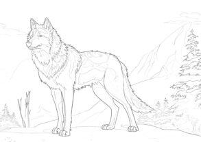 Wolf Coloring Page