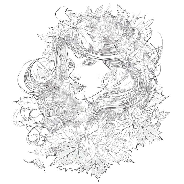 Adult Autumn Coloring Pages Coloring Pages Mimi Panda