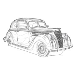Adult Car Coloring Pages - Printable Coloring page
