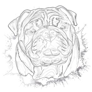 Adult Coloring Dog | Coloring Pages Mimi Panda