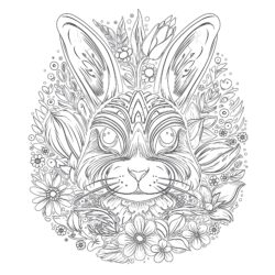 Adult Coloring Easter - Printable Coloring page