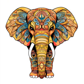 Adult Coloring Elephant 2Original image