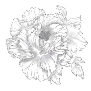 Adult Coloring Flower