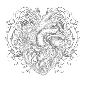 Adult Coloring Page Heart
