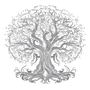 Adult Coloring Page Tree