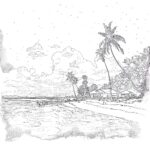 Adult Coloring Pages Beach