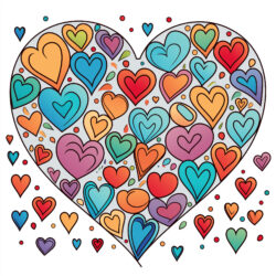 Adult Coloring Pages Hearts - Origin image
