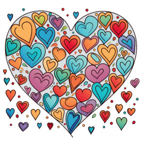 Adult Coloring Pages Hearts 2Original image