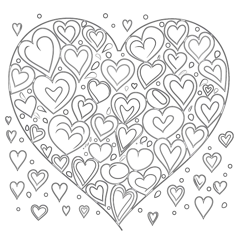 Adult Coloring Pages Hearts
