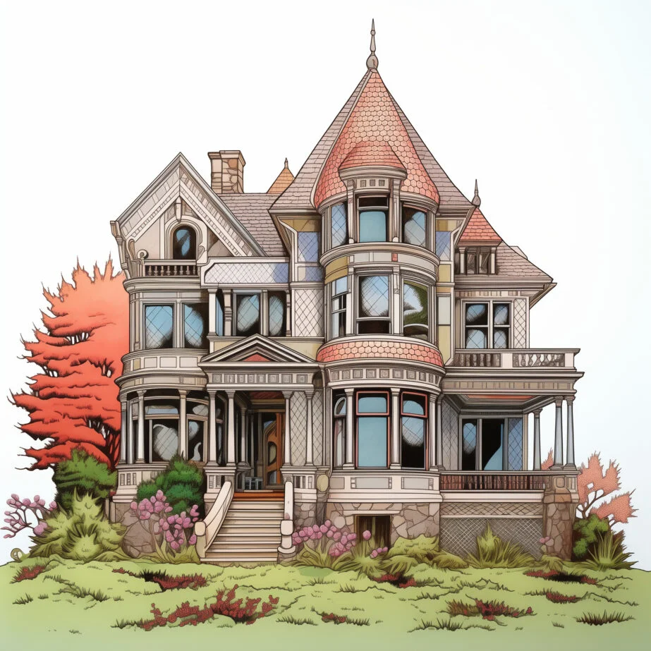 Adult Coloring Pages House 2