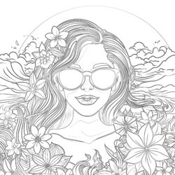 Adult Coloring Pages Summer - Printable Coloring page
