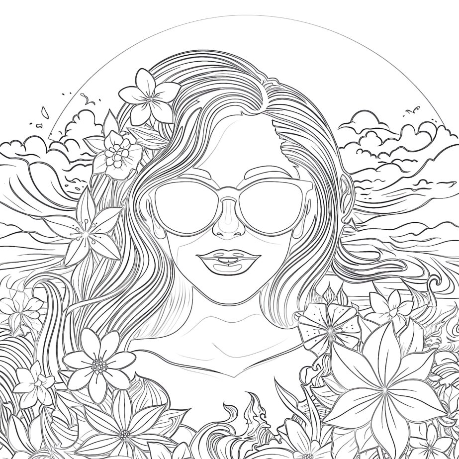 Adult Coloring Pages Summer