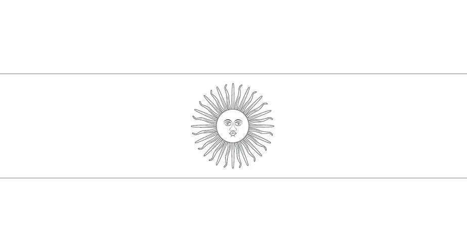 argentina flag coloring page