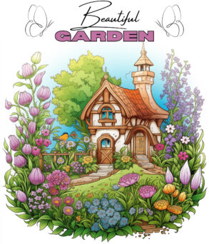 Best Beautiful Garden Coloring Page 2Original image