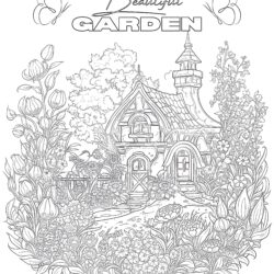 Best Beautiful Garden - Printable Coloring page