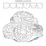 Best Donuts Coloring Page