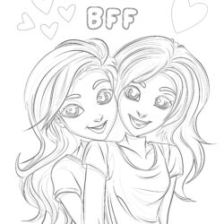 Best Friend - Printable Coloring page